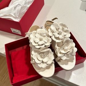 Valentino Garavani leather floral sandals
